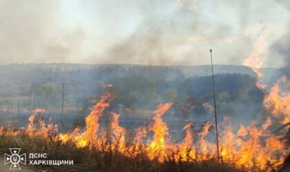 Сьогодні на Харківщині сталася велика пожежа через російські обстріли