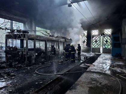 Удар по тролейбусному депо у Харкові