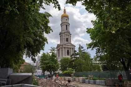 У центрі Харкова триває масштабна реконструкція Університетської гірки